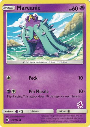 Mareanie - 105/214 (Mewtwo Stamped) 105 - Battle Academy - Poke-Collect