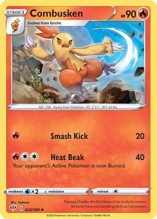 Combusken 23/189 - SWSH03 Darkness Ablaze - Poke-Collect