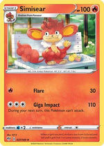 Simisear 27/189 - SWSH03 Darkness Ablaze - Poke-Collect