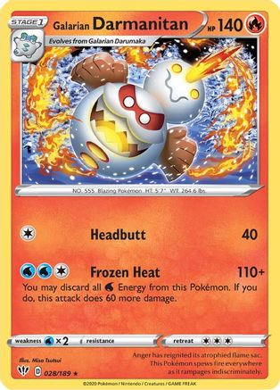 Galarian Darmanitan (28) 28/189 - SWSH03 Darkness Ablaze - Poke-Collect