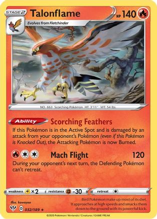 Talonflame 32/189 - Darkness Ablaze - Poke-Collect