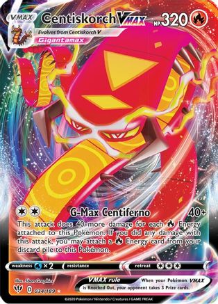 Centiskorch VMAX 34/189 - SWSH03 Darkness Ablaze Holofoil - Poke-Collect