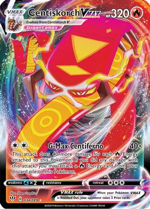 Centiskorch VMAX 34/189 - SWSH03 Darkness Ablaze Holofoil - Poke-Collect