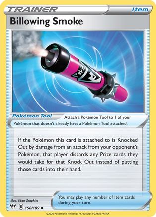 Billowing Smoke 158/189 - SWSH03 Darkness Ablaze - Poke-Collect