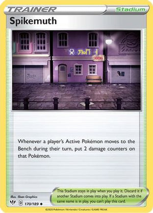 Spikemuth 170/189 - Darkness Ablaze Reverse Holofoil - Poke-Collect