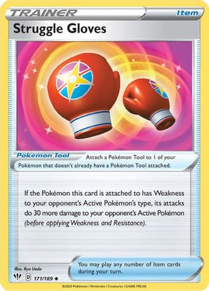 Struggle Gloves 171/189 - Darkness Ablaze Reverse Holofoil - Poke-Collect