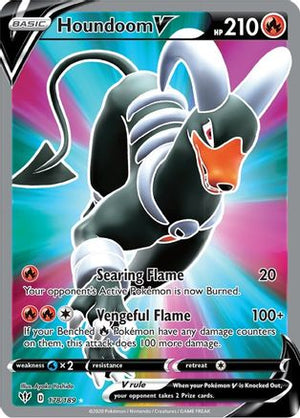 Houndoom V (Full Art) 178/189 - SWSH03 Darkness Ablaze Holofoil - Poke-Collect