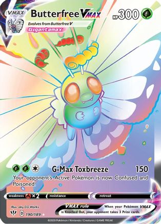 Butterfree VMAX (Secret) 190/189 - SWSH03 Darkness Ablaze Holofoil - Poke-Collect
