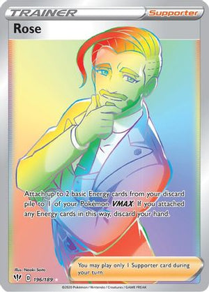 Rose (Secret) 196/189 - SWSH03 Darkness Ablaze Holofoil - Poke-Collect