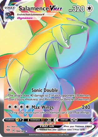 Salamence VMAX (Secret) 194/189 - SWSH03 Darkness Ablaze Holofoil - Poke-Collect