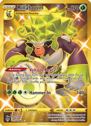 Rillaboom (Secret) 197/189 - SWSH03 Darkness Ablaze Holofoil - Poke-Collect