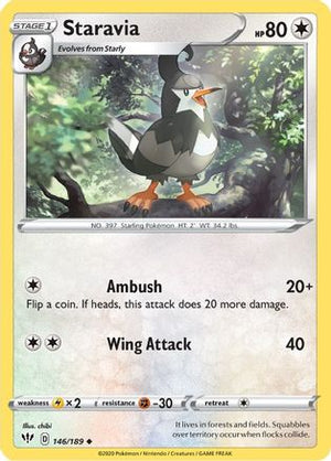Staravia 146/189 - Darkness Ablaze - Poke-Collect