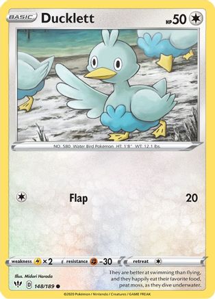 Ducklett 148/189 - SWSH03 Darkness Ablaze - Poke-Collect