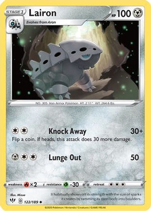 Lairon 122/189 - SWSH03 Darkness Ablaze - Poke-Collect
