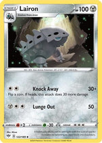 Lairon 122/189 - SWSH03 Darkness Ablaze Reverse Holofoil - Poke-Collect