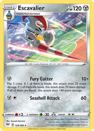 Escavalier 124/189 - SWSH03 Darkness Ablaze - Poke-Collect