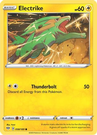 Electrike 58/189 - SWSH03 Darkness Ablaze - Poke-Collect