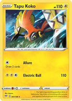 Tapu Koko 61/189 - Darkness Ablaze Reverse Holofoil - Poke-Collect