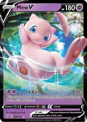 Mew V 69/189 - SWSH03 Darkness Ablaze Holofoil - Poke-Collect