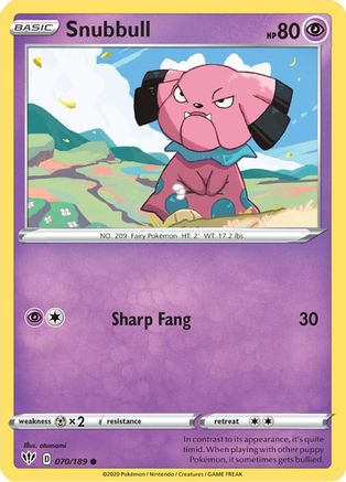 Snubbull 70/189 - Darkness Ablaze - Poke-Collect