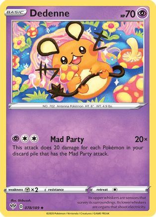 Dedenne 78/189 - SWSH03 Darkness Ablaze - Poke-Collect