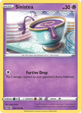 Sinistea 82/189 - SWSH03 Darkness Ablaze - Poke-Collect
