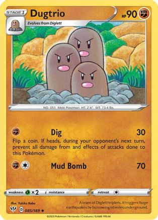 Dugtrio 85/189 - SWSH03 Darkness Ablaze - Poke-Collect