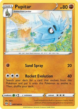 Pupitar 87/189 - SWSH03 Darkness Ablaze - Poke-Collect