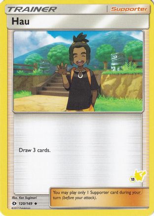 Hau - 120/149 (#13 Pikachu Stamped) 120 - Battle Academy - Poke-Collect