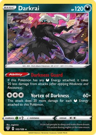 Darkrai - 105/189 105 - Deck Exclusives - Poke-Collect