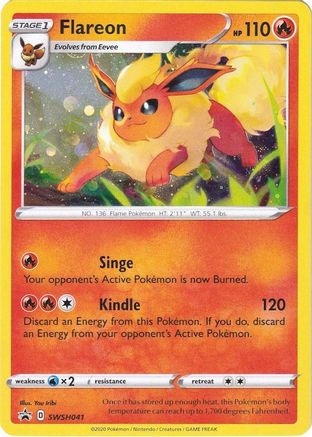 Flareon - SWSH041 SWSH041/307 - SWSH Sword & Shield Promo Cards Holofoil - Poke-Collect