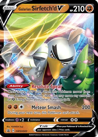 Galarian Sirfetch'd V - SWSH043 SWSH043/307 - SWSH Sword & Shield Promo Cards Holofoil - Poke-Collect