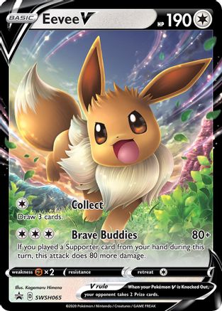 Eevee V - SWSH065 SWSH065/307 - SWSH Sword & Shield Promo Cards Holofoil - Poke-Collect