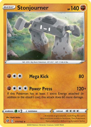 Stonjourner - 111/192 111 - Deck Exclusives - Poke-Collect