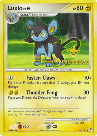 Luxio - 52/130 (Prerelease) 52 - Nintendo Promos - Poke-Collect