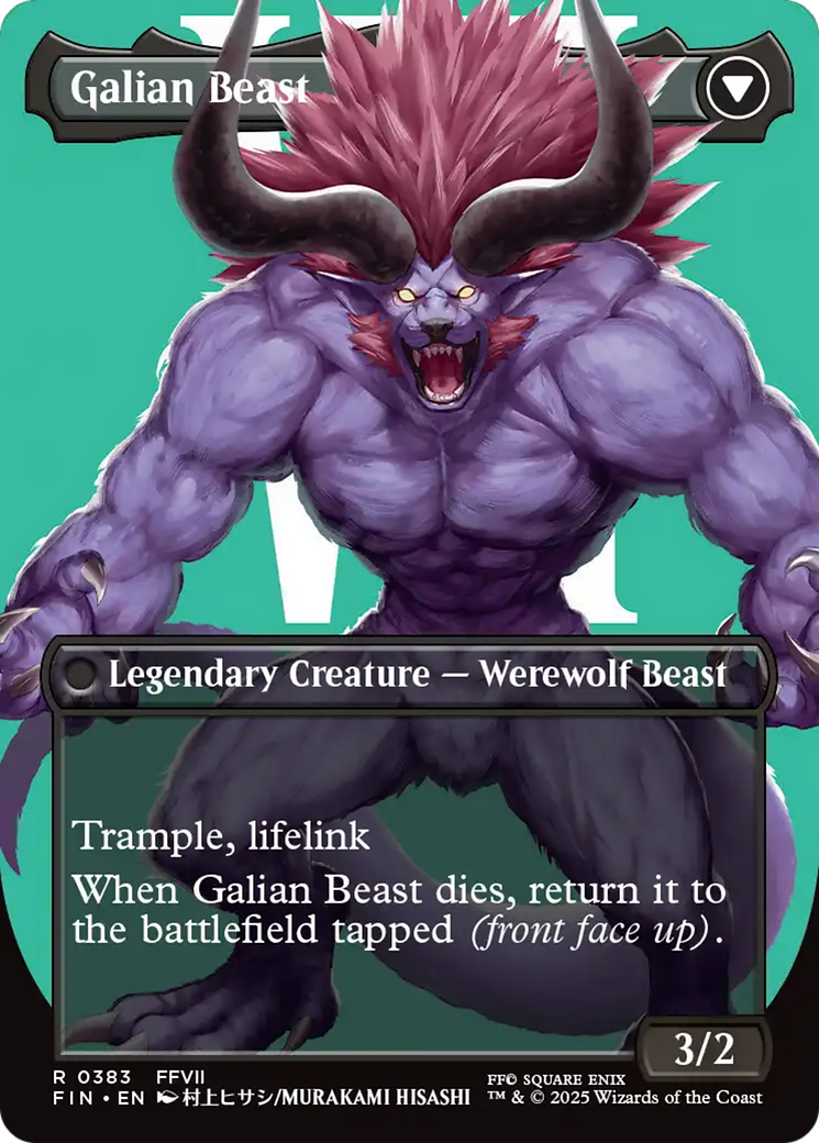 Vincent Valentine // Galian Beast (FIN-383) - FINAL FANTASY (Borderless) - Poke-Collect