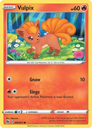 Vulpix 6/73 - Champions Path Reverse Holofoil - Poke-Collect