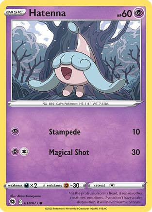 Hatenna 18/73 - Champions Path Reverse Holofoil - Poke-Collect