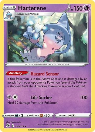 Hatterene 20/73 - Champions Path Reverse Holofoil - Poke-Collect