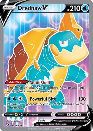Drednaw V (Full Art) 69/73 - Champions Path Holofoil - Poke-Collect