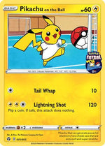 Pikachu on the Ball - 001/005 (Pokemon Futsal) 1/5 - Miscellaneous Cards & Products - Poke-Collect