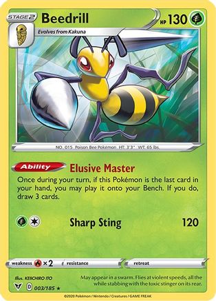 Beedrill 3/185 - SWSH04 Vivid Voltage - Poke-Collect