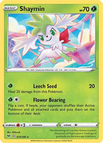 Shaymin 15/185 - SWSH04 Vivid Voltage Reverse Holofoil - Poke-Collect