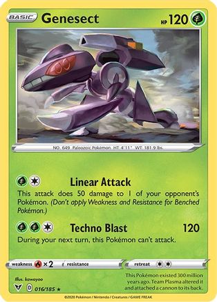Genesect 16/185 - SWSH04 Vivid Voltage Holofoil - Poke-Collect