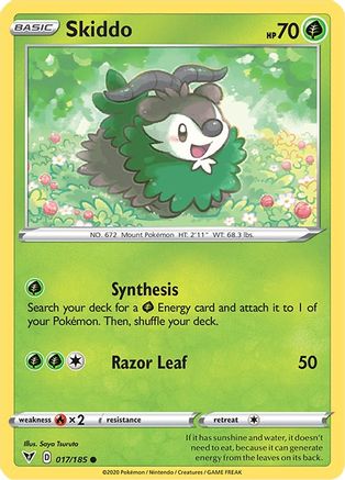 Skiddo 17/185 - Vivid Voltage - Poke-Collect