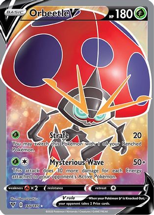 Orbeetle V (Full Art) 166/185 - SWSH04 Vivid Voltage Holofoil - Poke-Collect
