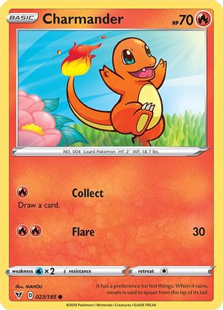 Charmander 23/185 - SWSH04 Vivid Voltage Reverse Holofoil - Poke-Collect
