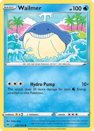 Wailmer 31/185 - Vivid Voltage Reverse Holofoil - Poke-Collect