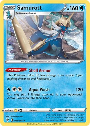 Samurott 35/185 - SWSH04 Vivid Voltage - Poke-Collect