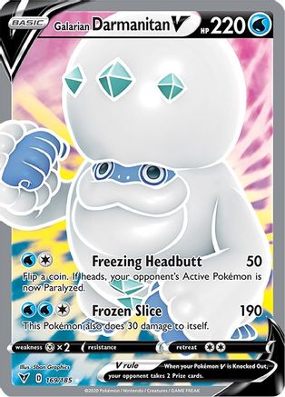 Galarian Darmanitan V (Full Art) 169/185 - SWSH04 Vivid Voltage Holofoil - Poke-Collect